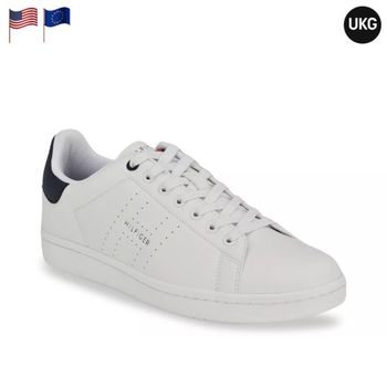 [해외] 타미힐피거 리스톤 스니커즈 화이트 멀티컬러 남성