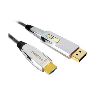 IN-DPHAOC2060 배관용 매쉬 DP TO HDMI 2.0V 광 60M