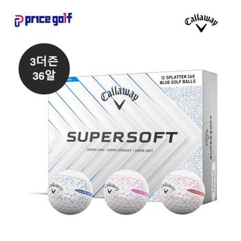 (3더즌 36알) 캘러웨이 정품 2025 슈퍼소프트 스플레터 2피스 (3가지 TA3838018