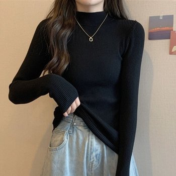 말라보이는 쉬즈 목스웨터 기모 오버핏 진주 프 (KYR-WFH6AN6)