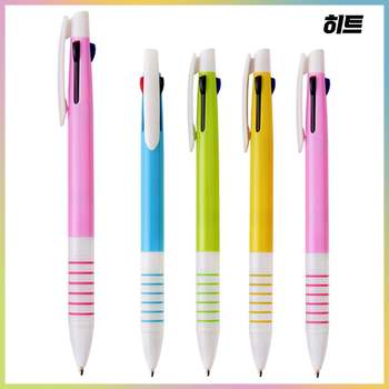 히트3색(6링) UQ75QK84 파스텔불투 볼펜 (1.0mm) X 1000개