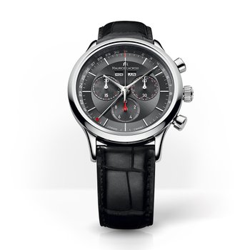 [신세계백화점]레 클라시크 크로노그래프 쿼츠 40mm 가죽밴드 LC1228-SS001-331-1