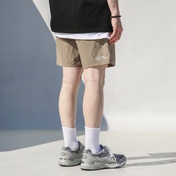 [UNISEX] 유틸리티 하프팬츠 (베이지)