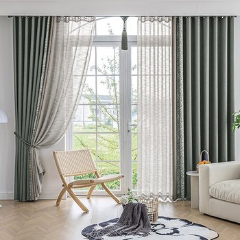 보타닉 도비직 암막커튼 슈퍼특대형 암막커튼(암막2장봉별도)