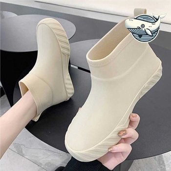 여성 방수 패션 레인부츠 실용적 장마철 통통한