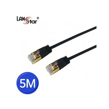 D[10875]CAT.7 SSTP Slim 케이블, 36AWG, TPE, DIRECT 5M, BLACK