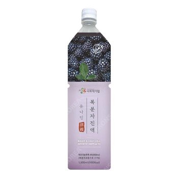 유나인베이스 복분자 1.5L / 과일원액 희석음료 복분자주