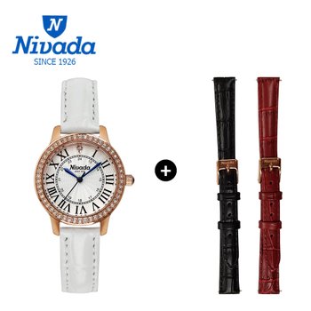 NIVADA [NIVADA] 니바다 1+2 체인저블 여성용 가죽시계 3015 (3가지연출)