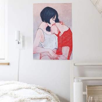 대형 HDQ527N9 패브릭 포스터 커플세로 S