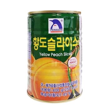 펭귄 황도 슬라이스 400g