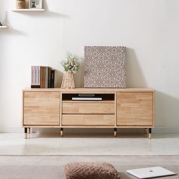 세스 고무나무 원목 1500 거실장 FIF083_C