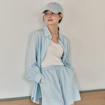[웬스데이딜라잇]WD_Soda blue shirt