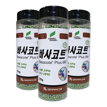바사코트 6M 코리아아그로 식물 관리제 완효성 코팅 알 알갱이 영양제 비료