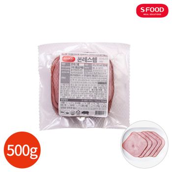 에스푸드 본 프레스햄 사각 슬라이스 500g[33415050]
