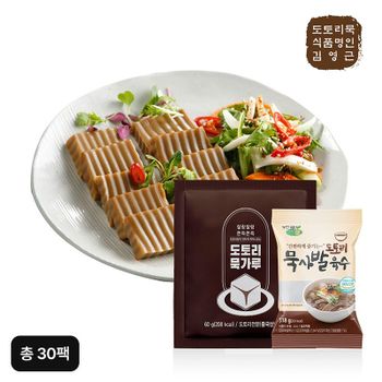 농민식품 도토리묵가루 25팩+묵사발육수5팩[35945238]