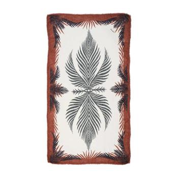 26 SS Osklen 나뭇잎 프린트 스카프 75277 TP448003541