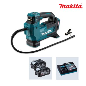 마끼다 40V 충전 공기주입기 MP001GM201F 4.0Ah(고출력) 배터리2팩 전동펌프 161PSI 타이어/공