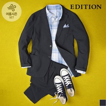 쿨링 데일리 다크그레이 셋업수트 (NEC2KG1951_NEC2PP1951_DGR)