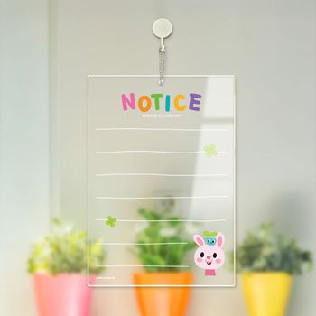 아크릴 XB68AK63 걸이형 메보드 NOTICE24 알림 안내판 21x30cm 투명판