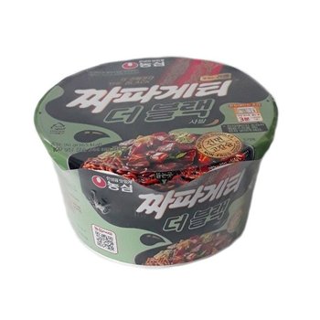 농심 짜파게티 더 블랙 90gx12컵 컵라면  짜파게티  짜장라면