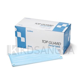 탑가드 국산 덴탈마스크 대형 블루 50매 1회용 마스크