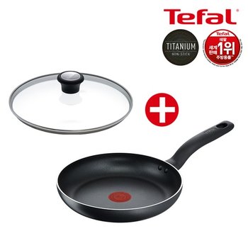 티타늄 인텐시브블랙 24cm 프라이팬 + 유리뚜껑