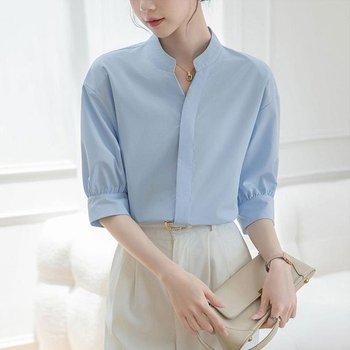 [오노마] ONM G126909_차아나카라 7부 블라우스 셔츠 남방