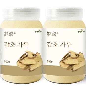 [오늘출발] 동의한재 프리미엄 우즈벡 감초 가루 분말 500g x 2개