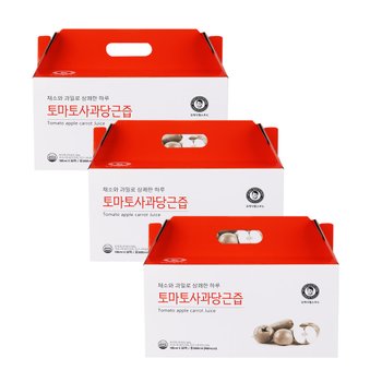 [김재식헬스푸드] 토마토 사과 당근즙 100ml 30팩 3박스 (총90팩)