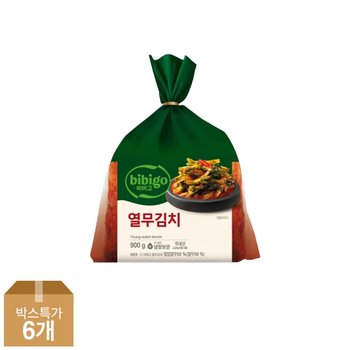 CJ 비비고 열무김치 900g x6개