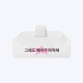[withsome도킹배터리]킵고잉 해야지 핑크 도킹형 보조배터리