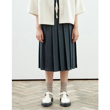 [MOMEN] Every Moment Pleats Pants - Charcoal_XMTDSYFA31105