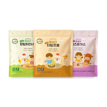 한입치킨너겟 + 치즈돈가스 + 치림프볼 3종 세트