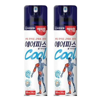 해피홈 에어파스 쿨 에어로솔 200ml X 2개