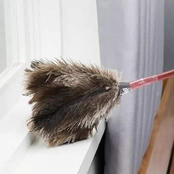 고급형타조털이개 총채 먼지털이 먼지떨이개 집먼지 청소 깃털 50cm 타조털 타조털먼지털이 타조