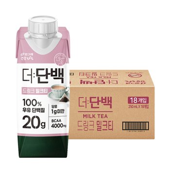 빙그레 더단백 드링크 밀크티 250ml 18팩 / 프로틴 음료