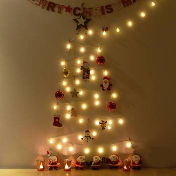 스마트앵두전구 벽트리 풀세트 크리스마스 50P 레드