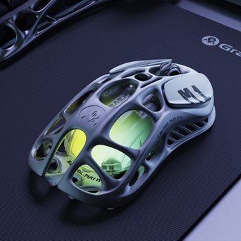 예약배송 그라바스타 머큐리 M1 Pro 게이밍 마우스_건메탈 그레이