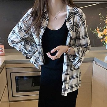 루즈핏 캠퍼스룩 복 흰색 코듀로이 보온 봄 홀 (WFH6QEO)