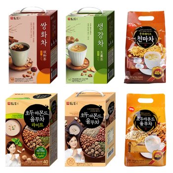 담터 고향 율무차 생강차 쌍화차 천마차 모음 50T 호두 아몬드 탕비실 티백