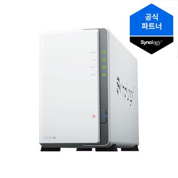 시놀로지 나스 DS223j (2베이) NAS구축 가정용나스 케이스 (하드미포함)