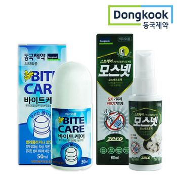 [eTV] 동국제약 캠핑 해충방지세트 모스넷 모기기피제+바이트케어 물파스..
