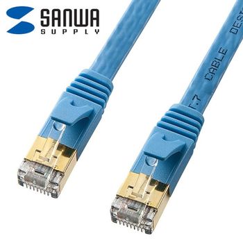 CAT.7 DN30WT34 STP 다이렉트 FLAT 케이블 1m KB-FL7-01BLN