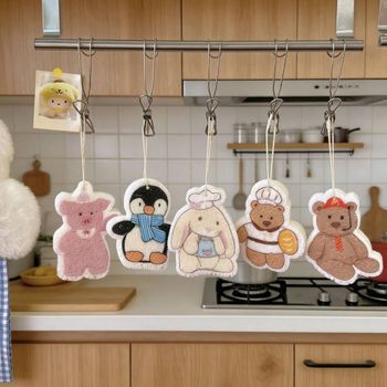 설거지수세미 펄프 스펀지 수세미 5종세트 귀여운 스펀지 주방 청소도구