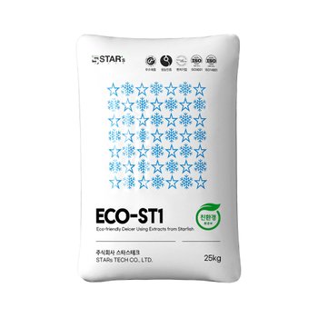 스타스테크 친환경 염화칼슘 제설제 벌크 대용량 25kg 30포 파렛트 ECO-ST1