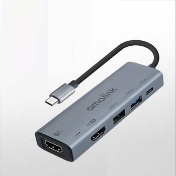 USB Type C to HDMI 듀얼 컨버터 4K 60Hz HDMIx2 USB PD3.0 화면미러링
