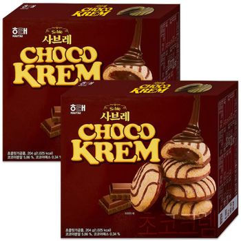 해태 사브레 초코크림 204gx2개[35004553]
