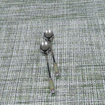 백산 에메랄드 티스푼 그린 2개 티 숟가락 (WF76238)