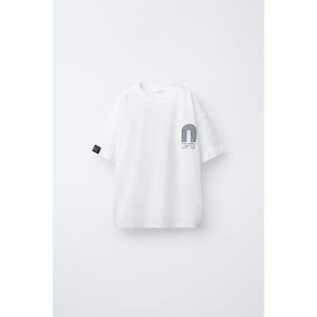 ZARA 자라 키즈 프린트 티셔츠 반팔티 Oysterwhite 0294638251 629696