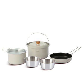 통3중 컬러9 코펠 2인 세트 크림 1개